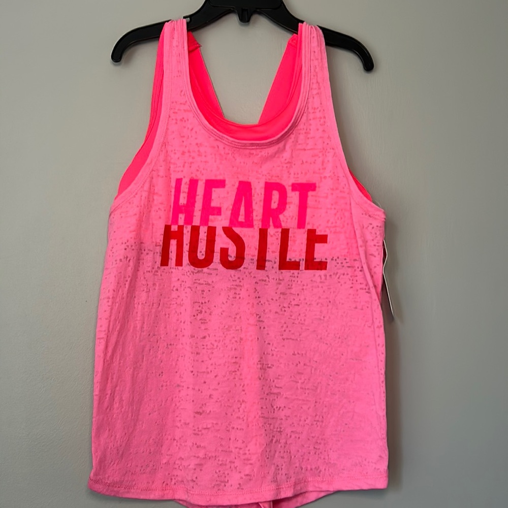 #24 XERSION bright pink tank top/sports bra